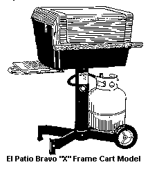 El Patio Bravo X Frame Cart Model